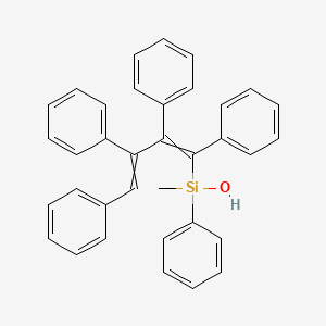 Methyl(phenyl)(1,2,3,4-tetraphenylbuta-1,3-dien-1-yl)silanol