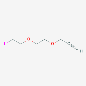 molecular formula C7H11IO2 B1458111 3-[2-(2-碘乙氧基)-乙氧基]-丙炔 CAS No. 1234387-33-7