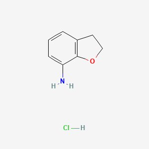 molecular formula C8H10ClNO B1458113 2,3-Dihydro-benzofuran-7-ylamine hydrochloride CAS No. 1414958-92-1