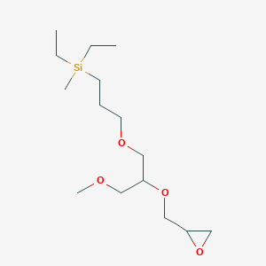 Diethyl(3-{3-methoxy-2-[(oxiran-2-yl)methoxy]propoxy}propyl)methylsilane