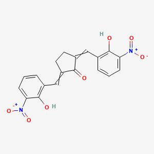 2,5-Bis[(2-hydroxy-3-nitrophenyl)methylidene]cyclopentan-1-one