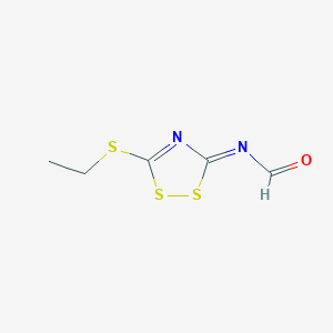 Formamide, N-[5-(ethylthio)-3H-1,2,4-dithiazol-3-ylidene]-