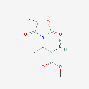 Methyl 2-amino-3-(5,5-dimethyl-2,4-dioxooxazolidin-3-yl)butanoate