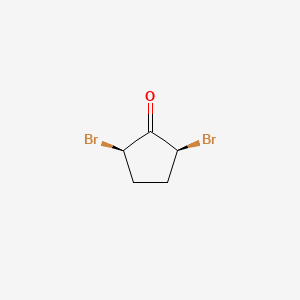 Cyclopentanone, 2,5-dibromo-, cis-