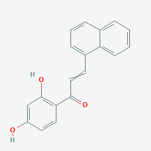 1-(2,4-Dihydroxyphenyl)-3-(naphthalen-1-yl)prop-2-en-1-one