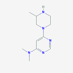 molecular formula C11H19N5 B1458118 N,N-Dimethyl-6-(3-methylpiperazin-1-yl)pyrimidin-4-amine CAS No. 1707367-55-2