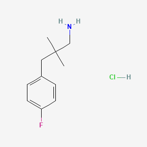 3-(4-Fluorophenyl)-2,2-dimethylpropan-1-amine hydrochloride