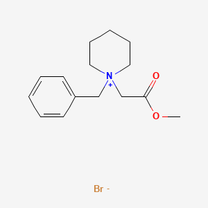 molecular formula C15H22BrNO2 B14581195 Piperidinium, 1-(2-methoxy-2-oxoethyl)-1-(phenylmethyl)-, bromide CAS No. 61533-06-0