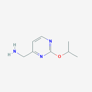 molecular formula C8H13N3O B1458124 [2-(Propan-2-yloxy)pyrimidin-4-yl]methanamine CAS No. 1439991-81-7