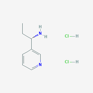 molecular formula C8H14Cl2N2 B1458129 (S)-1-(Pyridin-3-yl)propan-1-amine dihydrochloride CAS No. 1311254-95-1