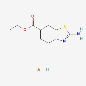 B1458131 Ethyl 2-amino-4,5,6,7-tetrahydro-1,3-benzothiazole-6-carboxylate hydrobromide CAS No. 866033-94-5