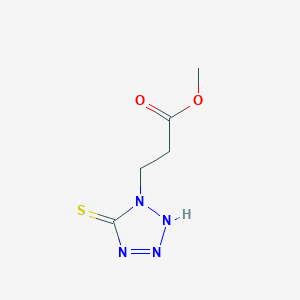 Methyl 3-(5-sulfanylidene-2,5-dihydro-1H-tetrazol-1-yl)propanoate