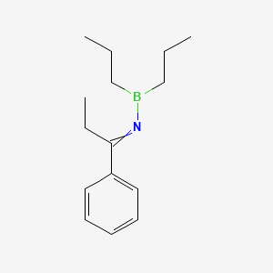 N-(Dipropylboranyl)-1-phenylpropan-1-imine