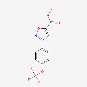 Methyl 3-(4-(trifluoromethoxy)phenyl)isoxazole-5-carboxylate