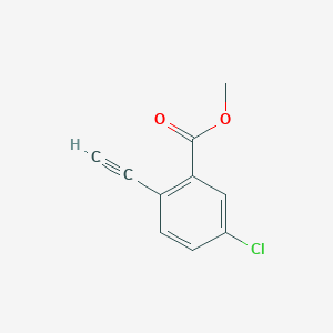 molecular formula C10H7ClO2 B1458138 5-氯-2-乙炔基苯甲酸甲酯 CAS No. 942273-26-9