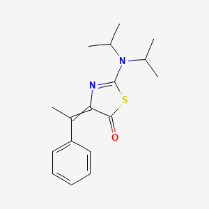 2-[Di(propan-2-yl)amino]-4-(1-phenylethylidene)-1,3-thiazol-5(4H)-one