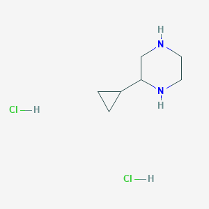molecular formula C7H16Cl2N2 B1458141 2-Cyclopropyl-piperazine dihydrochloride CAS No. 1965309-42-5