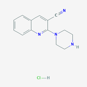 2-(Piperazin-1-yl)quinolin-3-carbonitrile Hydrochloride