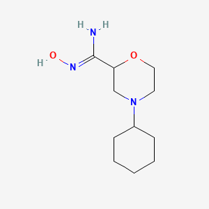 4-cyclohexyl-N'-hydroxymorpholine-2-carboximidamide