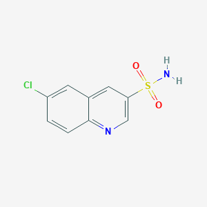 molecular formula C9H7ClN2O2S B1458148 6-Chloroquinoline-3-sulfonamide CAS No. 1798707-42-2