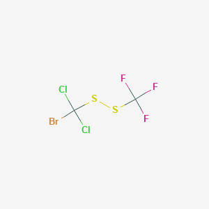 Bromo(dichloro)[(trifluoromethyl)disulfanyl]methane