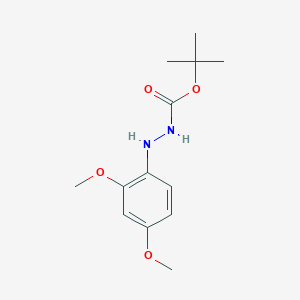 molecular formula C13H20N2O4 B1458151 N'-(2,4-Dimethoxy-phenyl)-hydrazinecarboxylic acid tert-butyl ester CAS No. 1414958-68-1