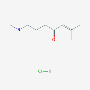 7-(Dimethylamino)-2-methylhept-2-en-4-one;hydrochloride