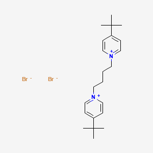 4-Tert-butyl-1-[4-(4-tert-butylpyridin-1-ium-1-yl)butyl]pyridin-1-ium;dibromide