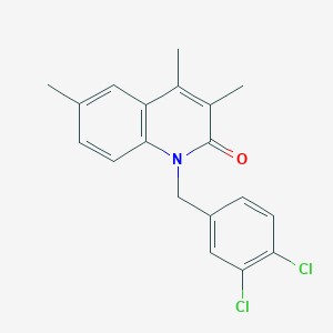 1-[(3,4-Dichlorophenyl)methyl]-3,4,6-trimethylquinolin-2(1H)-one