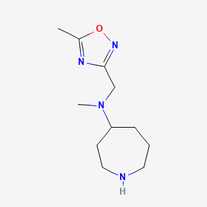 N-methyl-N-[(5-methyl-1,2,4-oxadiazol-3-yl)methyl]azepan-4-amine