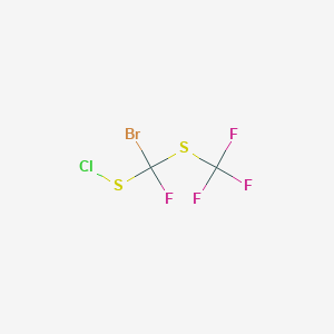 Bromo(chlorosulfanyl)fluoro[(trifluoromethyl)sulfanyl]methane