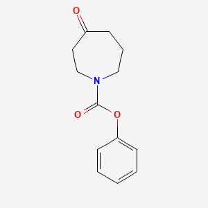 molecular formula C13H15NO3 B1458154 Phenyl 4-oxoazepane-1-carboxylate CAS No. 1798716-06-9