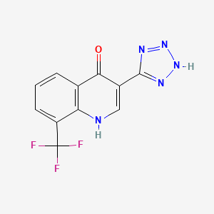 3-(1H-tetrazol-5-yl)-8-trifluoromethyl-1H-quinolin-4-one