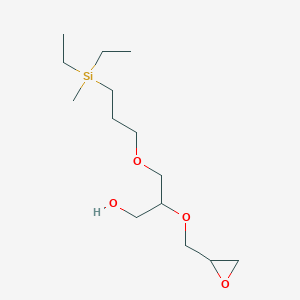 3-{3-[Diethyl(methyl)silyl]propoxy}-2-[(oxiran-2-yl)methoxy]propan-1-ol