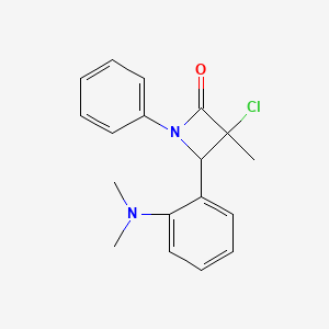 3-Chloro-4-[2-(dimethylamino)phenyl]-3-methyl-1-phenylazetidin-2-one