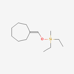 (Cycloheptylidenemethoxy)(diethyl)methylsilane