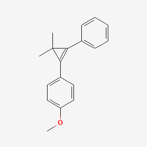 1-(3,3-Dimethyl-2-phenylcycloprop-1-en-1-yl)-4-methoxybenzene