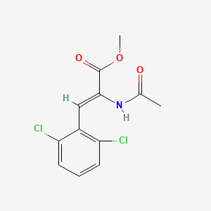 molecular formula C12H11Cl2NO3 B1458162 methyl (2Z)-3-(2,6-dichlorophenyl)-2-acetamidoprop-2-enoate CAS No. 1598370-01-4