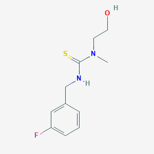 N'-[(3-Fluorophenyl)methyl]-N-(2-hydroxyethyl)-N-methylthiourea