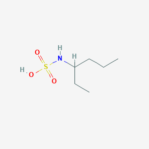 molecular formula C6H15NO3S B14581639 Hexan-3-ylsulfamic acid CAS No. 61517-51-9