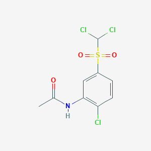 N-[2-Chloro-5-(dichloromethanesulfonyl)phenyl]acetamide