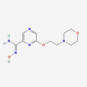 N'-hydroxy-6-(2-morpholin-4-ylethoxy)pyrazine-2-carboximidamide