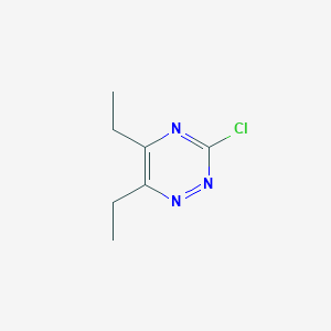 molecular formula C7H10ClN3 B1458168 3-Chloro-5,6-diethyl-1,2,4-triazine CAS No. 1803608-96-9