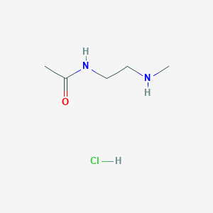 molecular formula C5H13ClN2O B1458169 N-[2-(Methylamino)ethyl]acetamide HCl CAS No. 1350720-14-7