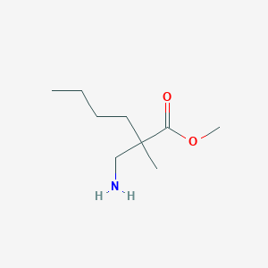 Methyl 2-(aminomethyl)-2-methylhexanoate