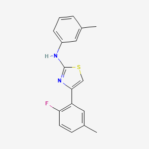 4-(2-Fluoro-5-methylphenyl)-N-(3-methylphenyl)-1,3-thiazol-2-amine