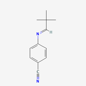 4-[(E)-(2,2-Dimethylpropylidene)amino]benzonitrile