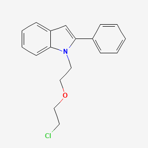 1-[2-(2-Chloroethoxy)ethyl]-2-phenyl-1H-indole