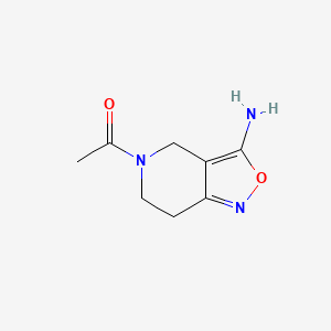 1-(3-Amino-6,7-dihydro[1,2]oxazolo[4,3-c]pyridin-5(4H)-yl)ethan-1-one