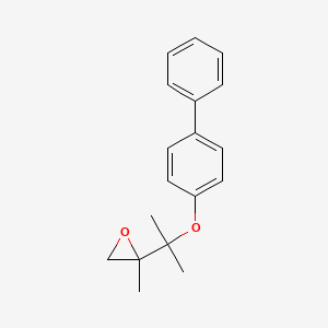 2-{2-[([1,1'-Biphenyl]-4-yl)oxy]propan-2-yl}-2-methyloxirane